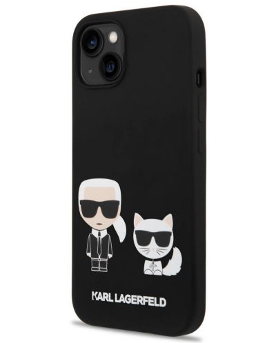 Калъф Karl Lagerfeld - MS Karl and Choupette, iPhone 14 Plus, черен - 4